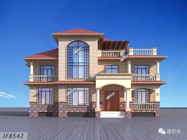 今日推薦別墅設(shè)計圖，家里有宅基地的建起來了