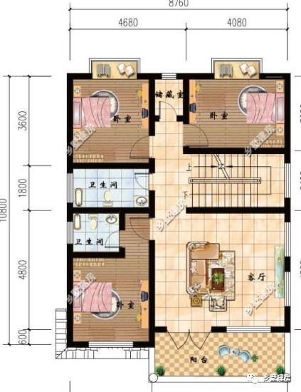 兩棟小開間農(nóng)村別墅設(shè)計(jì)圖，檔次看起來都不低