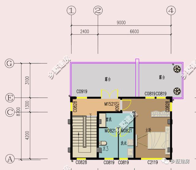 兩棟小開間農(nóng)村別墅設(shè)計(jì)圖，檔次看起來都不低