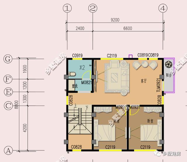 兩棟小開間農(nóng)村別墅設(shè)計(jì)圖，檔次看起來都不低
