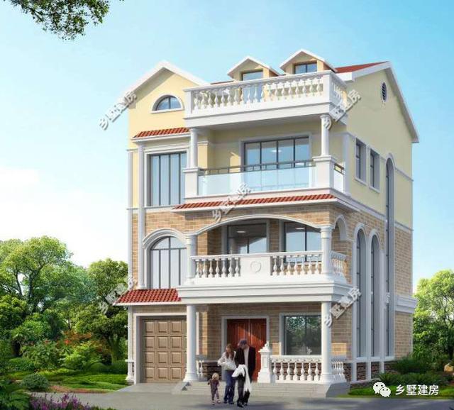 兩棟小開間農(nóng)村別墅設(shè)計(jì)圖，檔次看起來都不低