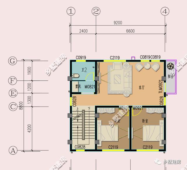 兩棟小開間農(nóng)村別墅設(shè)計(jì)圖，檔次看起來都不低