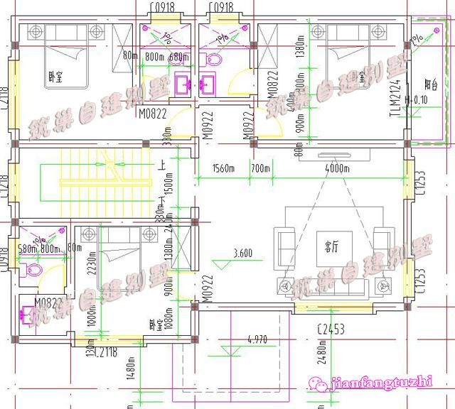 三層農(nóng)村自建別墅設(shè)計圖，造價經(jīng)濟，簡約接地氣