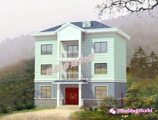 三層農(nóng)村自建別墅設(shè)計圖，造價經(jīng)濟，簡約接地氣