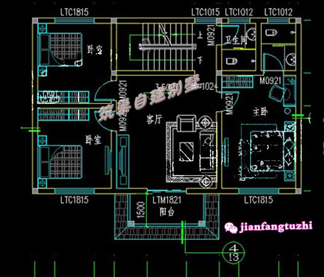 三層農(nóng)村自建別墅設(shè)計圖，造價經(jīng)濟，簡約接地氣