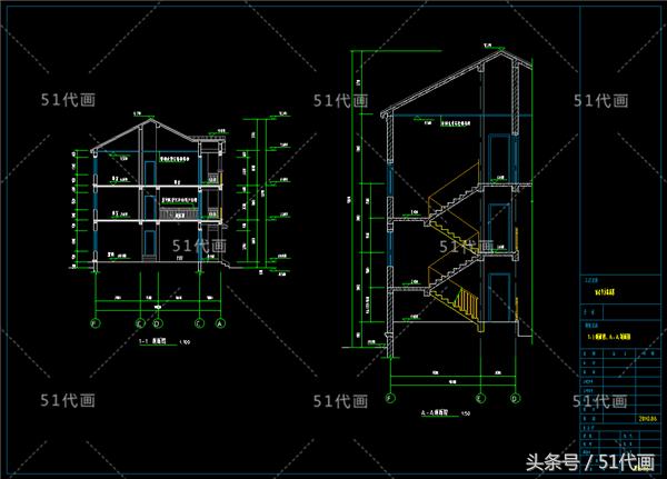 復(fù)式3層獨(dú)棟別墅全套設(shè)計(jì)施工圖紙，外觀造型簡(jiǎn)潔大氣，功能分區(qū)合理
