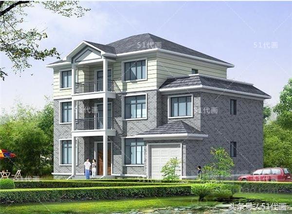 復(fù)式3層獨(dú)棟別墅全套設(shè)計(jì)施工圖紙，外觀造型簡(jiǎn)潔大氣，功能分區(qū)合理