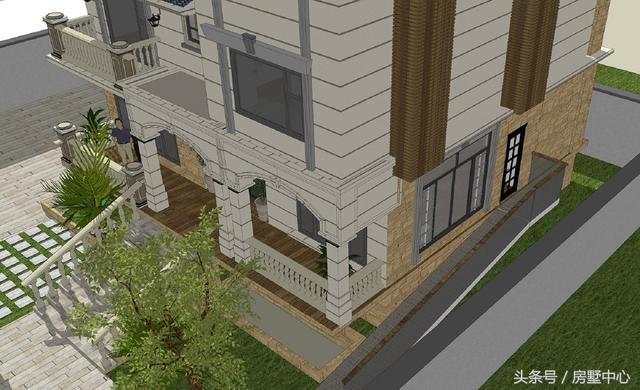 歐式三層別墅設(shè)計(jì)圖，帶游泳池+菜園，大概是所有人的理想住所了