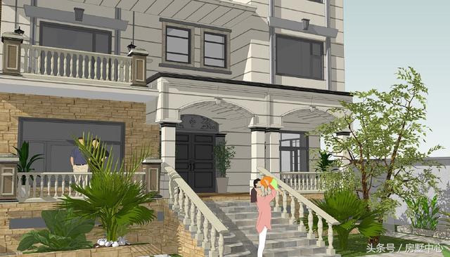 歐式三層別墅設(shè)計(jì)圖，帶游泳池+菜園，大概是所有人的理想住所了