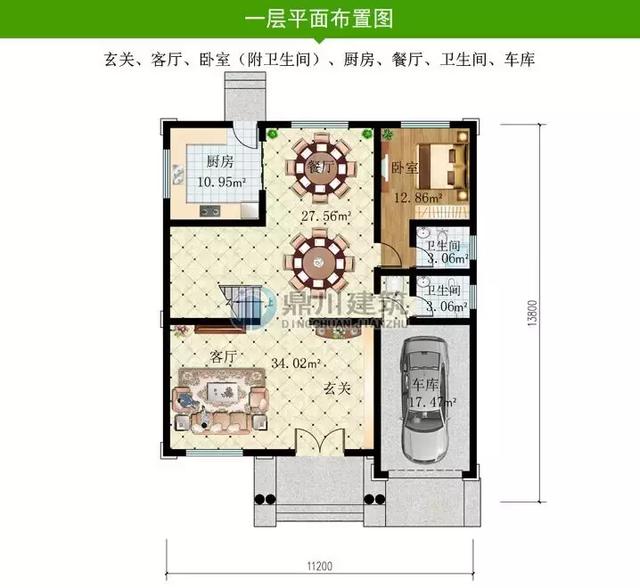 三層農(nóng)村別墅設(shè)計圖，7臥+健身房+雙露臺，最大程度上滿足了生活需要