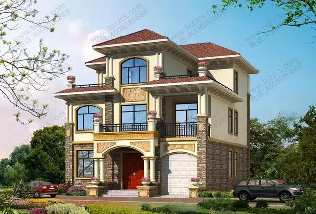 三層農(nóng)村別墅設(shè)計圖，7臥+健身房+雙露臺，最大程度上滿足了生活需要