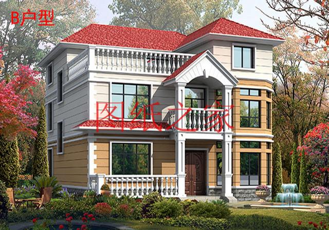 5套農(nóng)村三層別墅設(shè)計(jì)圖，挑一套來(lái)建，盡情享受別人羨慕的目光