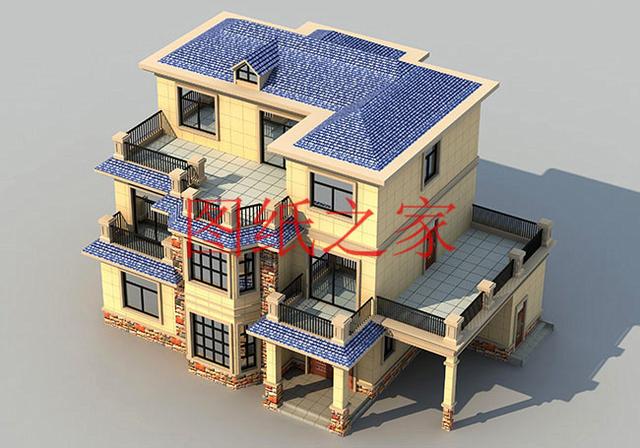 5套農(nóng)村三層別墅設(shè)計(jì)圖，挑一套來(lái)建，盡情享受別人羨慕的目光