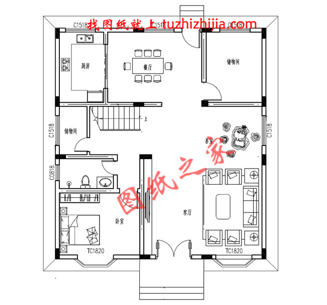 120平米三層30萬別墅圖片大全及全套施工圖，外觀簡(jiǎn)潔大方