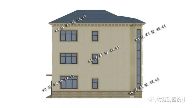 歐式三層復(fù)式別墅設(shè)計(jì)圖，7室3廳，帶大露臺(tái)附裝修效果圖