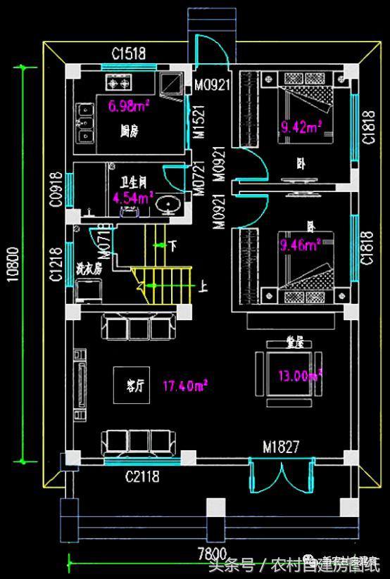 推薦3款占地面積小的農(nóng)村別墅設(shè)計(jì)圖，顏值絲毫不遜色于豪華別墅