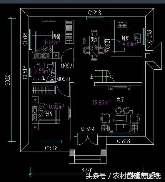 推薦3款占地面積小的農(nóng)村別墅設(shè)計(jì)圖，顏值絲毫不遜色于豪華別墅