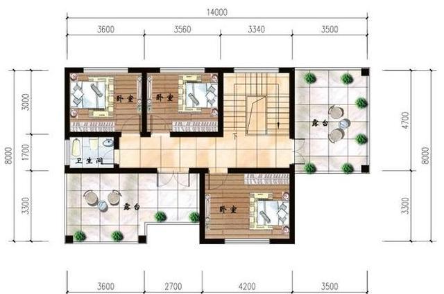 兩款開間大，進(jìn)深小的三層自建房設(shè)計圖，設(shè)計合理很實用