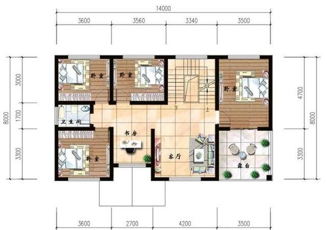 兩款開間大，進(jìn)深小的三層自建房設(shè)計圖，設(shè)計合理很實用