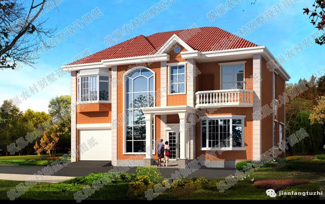 今年爆款二層中式平屋頂自建房設(shè)計圖紙，簡單大氣，造價不高，施工簡便