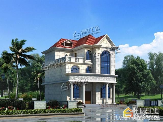 三層意大利風(fēng)格占地140平框架結(jié)構(gòu)農(nóng)村自建房全套設(shè)計(jì)施工效果圖