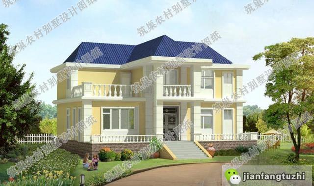 精選2款造價25萬以內(nèi)二層農(nóng)村自建房全套施工效果圖，供大家參考