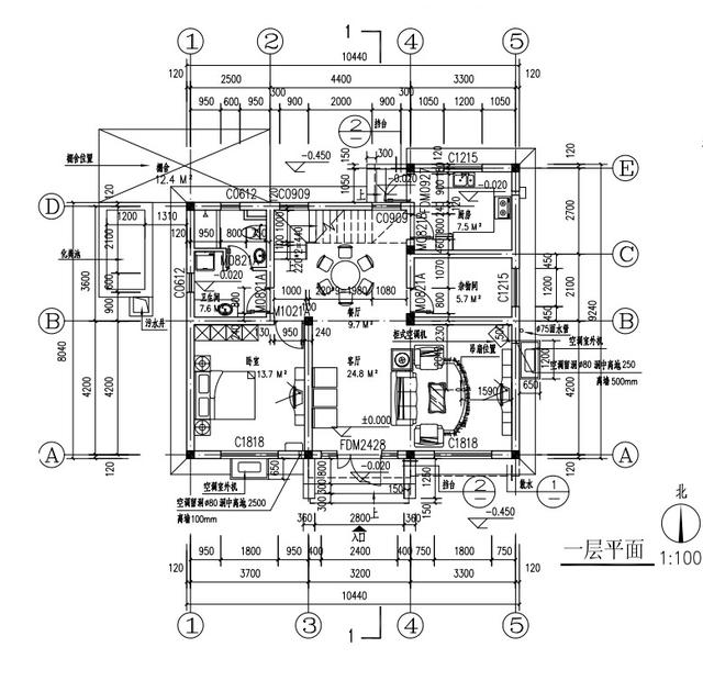 農(nóng)村二層日式風(fēng)格房屋設(shè)計(jì)圖，占地100平米，戶型設(shè)計(jì)還是非常合理的