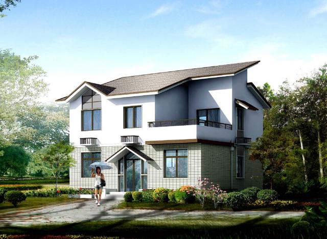 農(nóng)村二層日式風(fēng)格房屋設(shè)計(jì)圖，占地100平米，戶型設(shè)計(jì)還是非常合理的