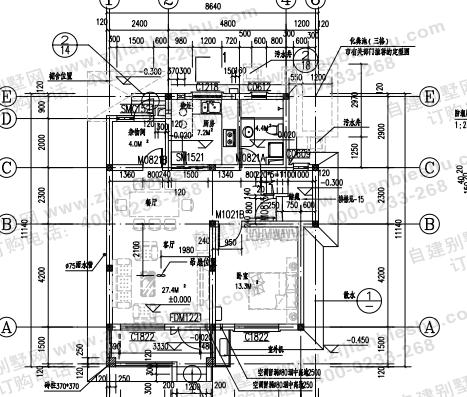2款占地面積80平左右二層農(nóng)村自建房全套設(shè)計施工圖，戶型簡單大方，造價不高