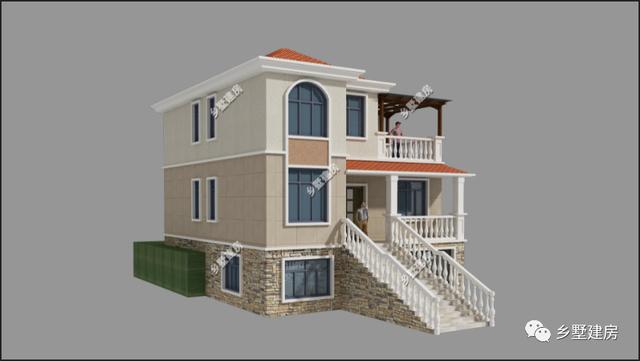 開間不到10米的農村自建房設計圖，空間布局合理，錯落有致