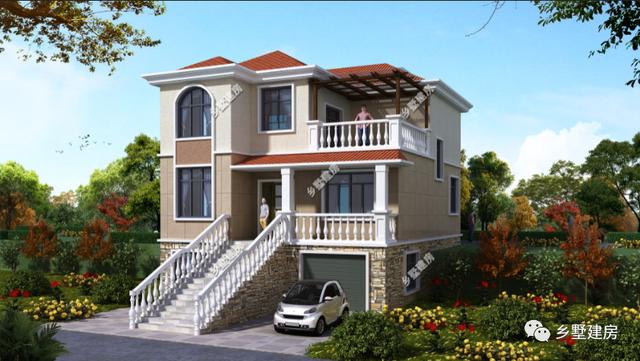 開間不到10米的農村自建房設計圖，空間布局合理，錯落有致