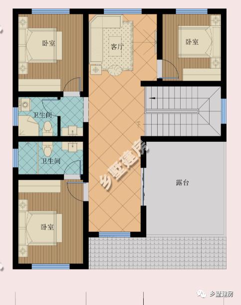 開間不到10米的農村自建房設計圖，空間布局合理，錯落有致