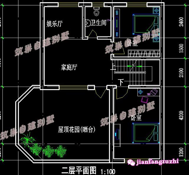 5棟二層帶陽臺獨(dú)棟小別墅設(shè)計圖效果圖，漂亮又實(shí)用