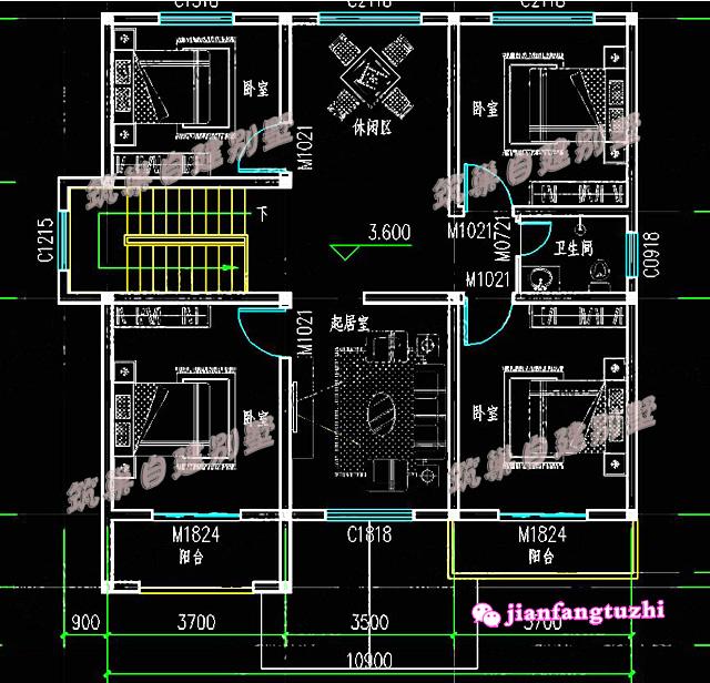 5棟二層帶陽臺獨(dú)棟小別墅設(shè)計圖效果圖，漂亮又實(shí)用