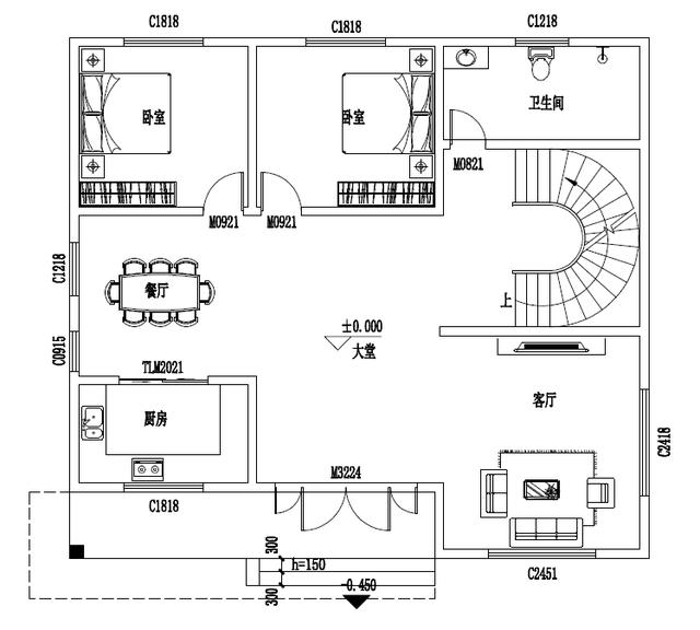 喜歡就收藏啦，5套二層別墅設計圖，戶型超級棒
