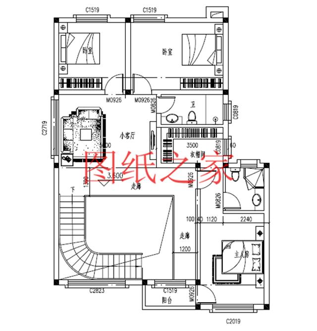 喜歡就收藏啦，5套二層別墅設計圖，戶型超級棒
