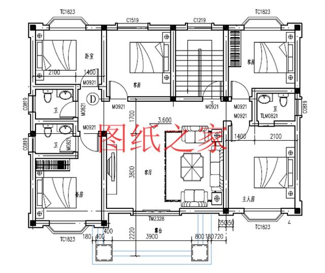 喜歡就收藏啦，5套二層別墅設計圖，戶型超級棒
