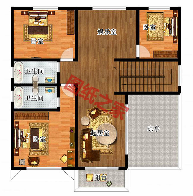 2024新款三間二層別墅設(shè)計(jì)圖，簡(jiǎn)單實(shí)用造價(jià)低，款款熱銷(xiāo)！