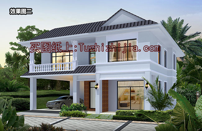 2024新款三間二層別墅設(shè)計(jì)圖，簡(jiǎn)單實(shí)用造價(jià)低，款款熱銷(xiāo)！