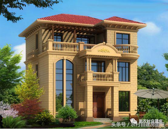 3款小戶型三層別墅設計圖， 造價比較經(jīng)濟，很適合農(nóng)村自建