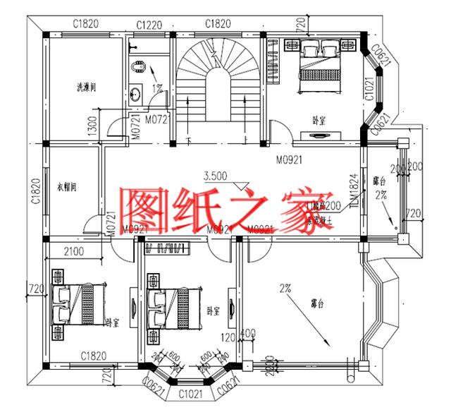 5套二層別墅設計圖紙送給你，性價比和空間利用率都很好，來看看吧
