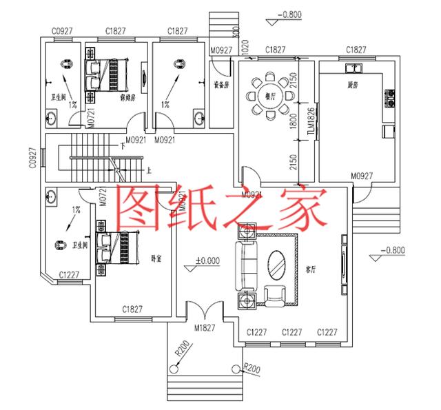 5套二層別墅設計圖紙送給你，性價比和空間利用率都很好，來看看吧