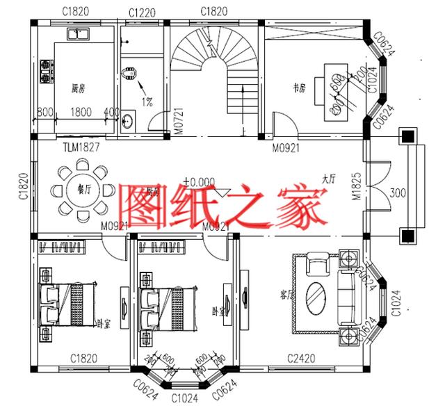 5套二層別墅設計圖紙送給你，性價比和空間利用率都很好，來看看吧