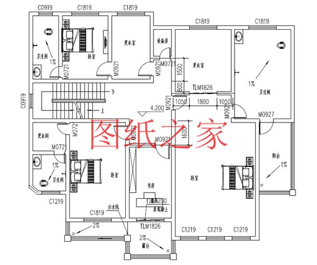 5套二層別墅設計圖紙送給你，性價比和空間利用率都很好，來看看吧