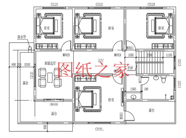 5套二層別墅設計圖紙送給你，性價比和空間利用率都很好，來看看吧