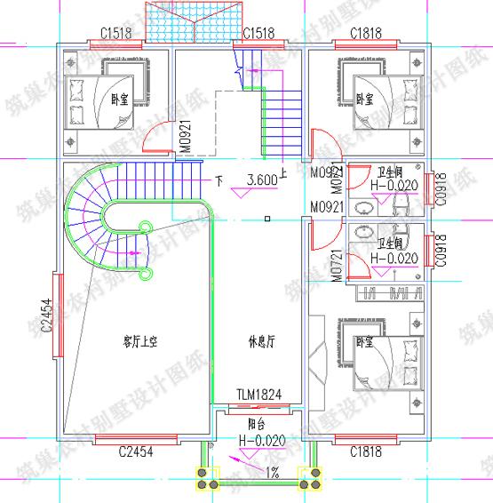 2款40萬以內帶挑空客廳新農村自建房設計圖，戶型實用大氣，一起來看看