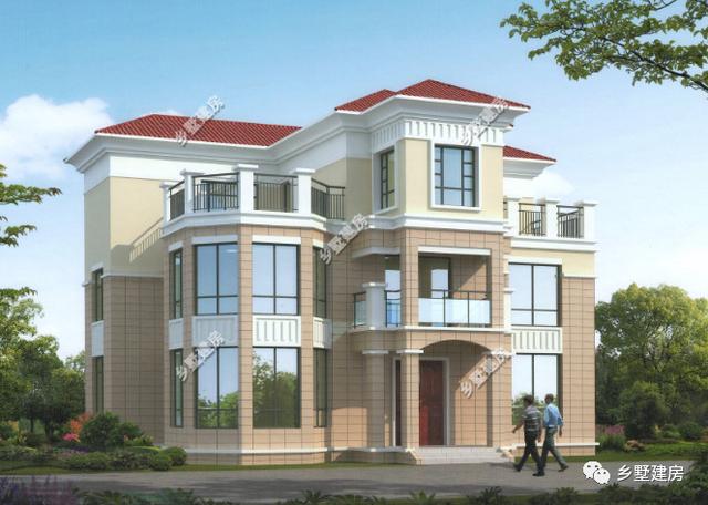 三層別墅設(shè)計圖，簡約大氣，外觀別致