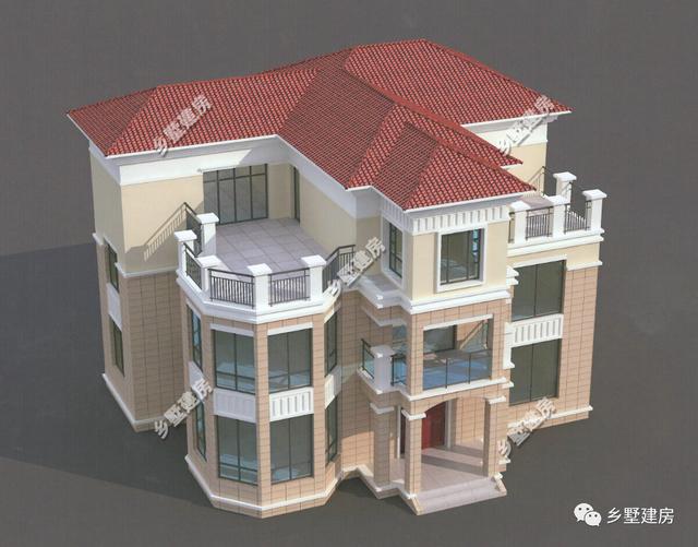 三層別墅設(shè)計圖，簡約大氣，外觀別致