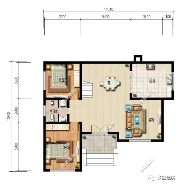 這兩款別墅設計圖送給你，想建房要趁早，好好的宅基地別浪費了
