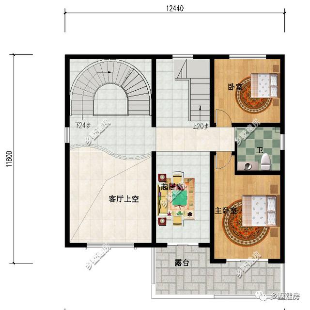 這兩款別墅設計圖送給你，想建房要趁早，好好的宅基地別浪費了